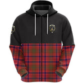 Lumsden Modern Clan Half Of Tartan Zipper Hoodie